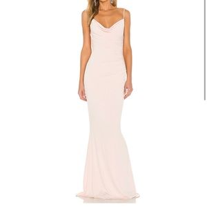 Katie May dress in blush pink